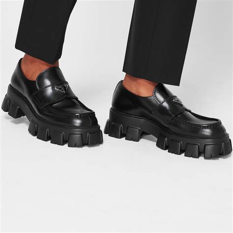 prada monolith loafers men's|prada monolith loafers dupe.